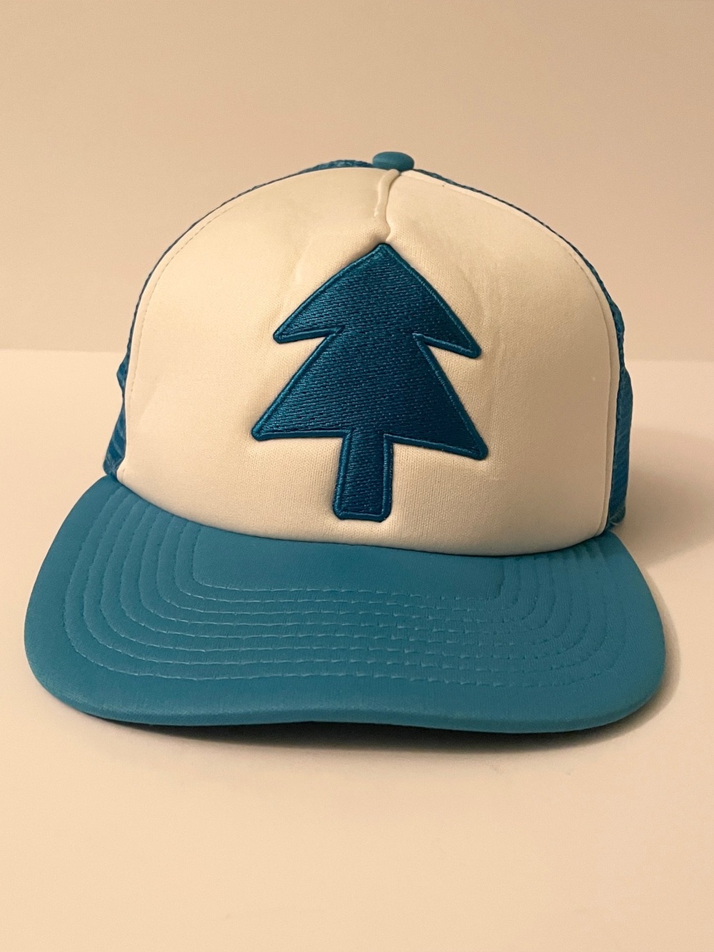 Gravity Falls Hat Cap Snap Back Blue White Trucker Mesh Pine Tree Costume Mens
